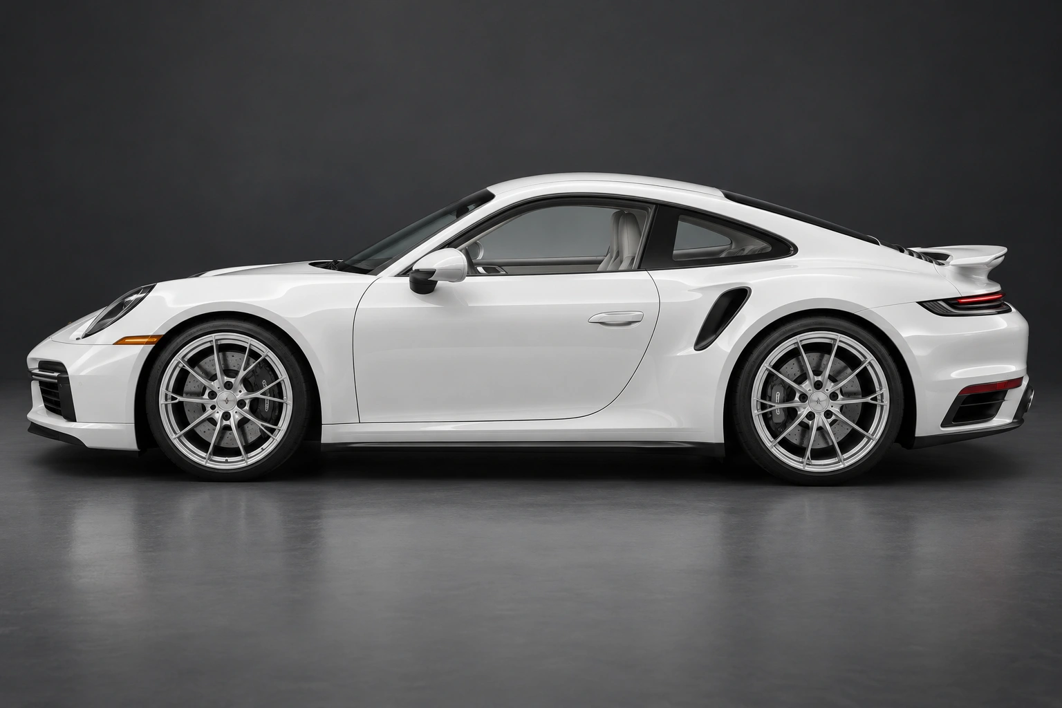 Illustrative white sports car for paint protection coverage